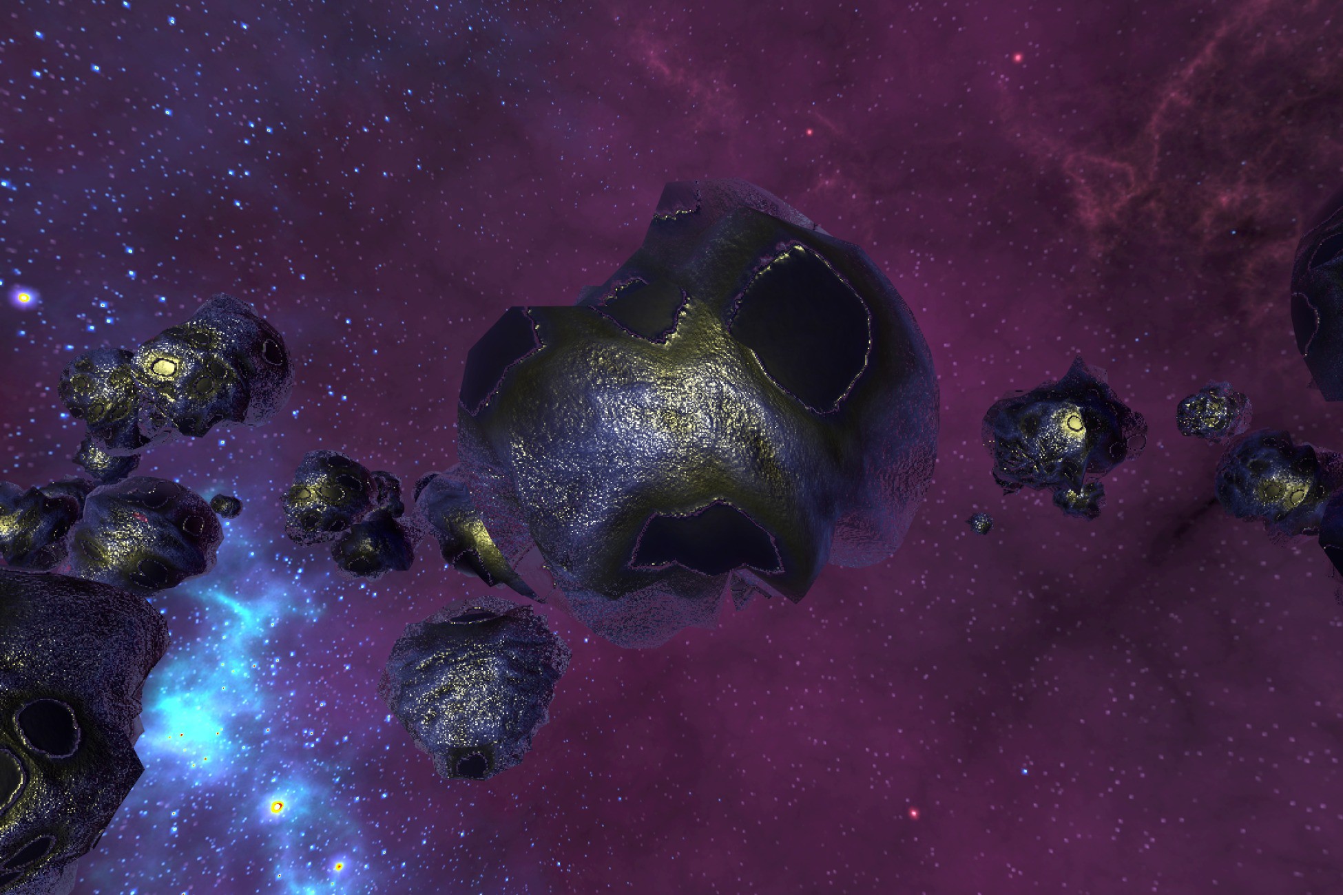 Asteroids Belt procedural generator URP
