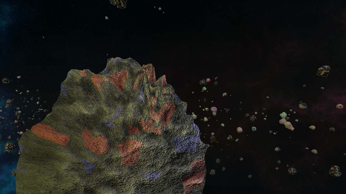 Asteroids Belt procedural generator URP