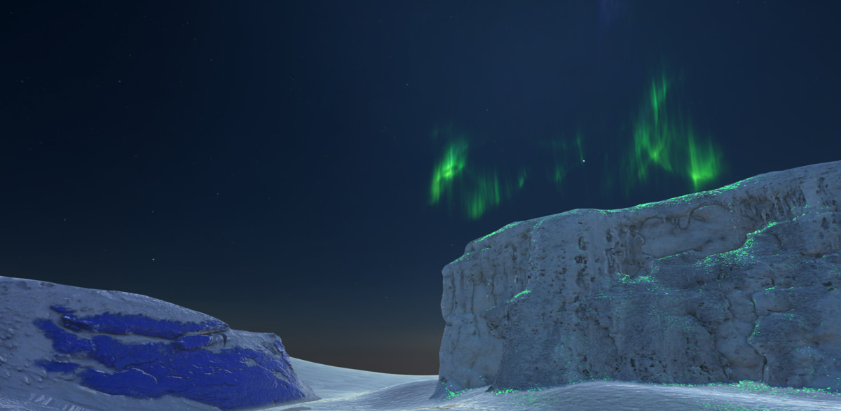 Aurora Borealis Snow