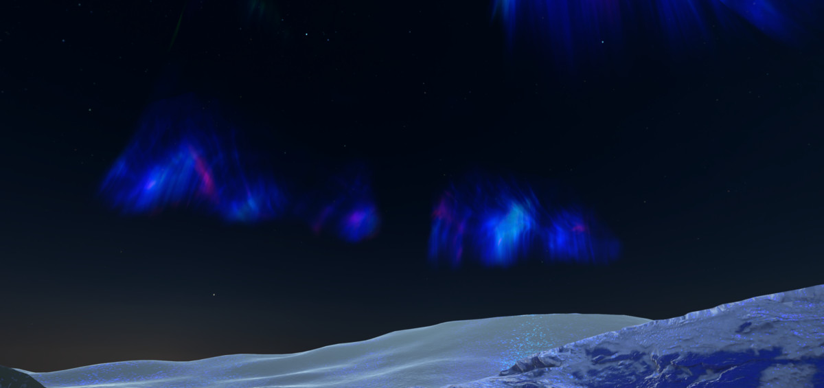 Aurora Borealis Snow