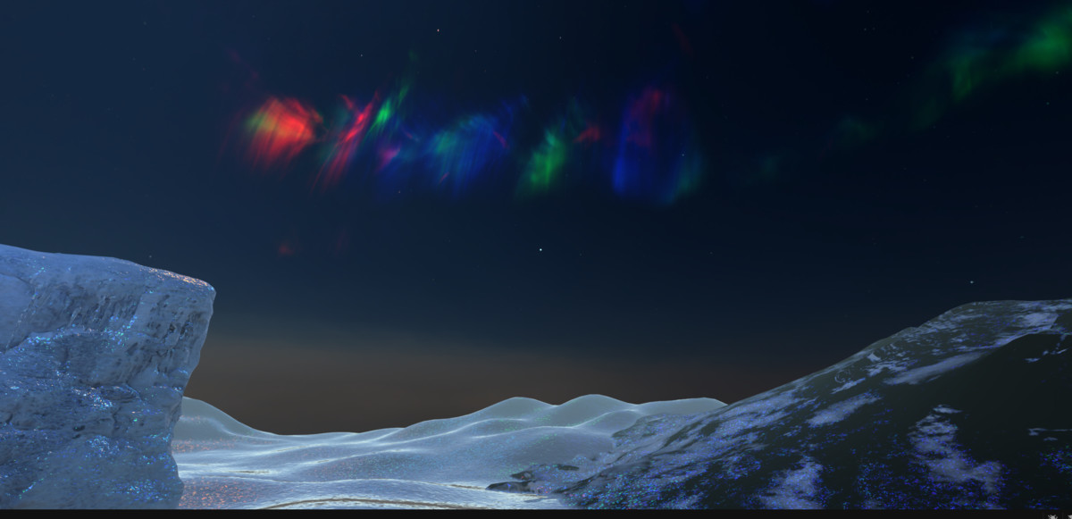 Aurora Borealis Snow