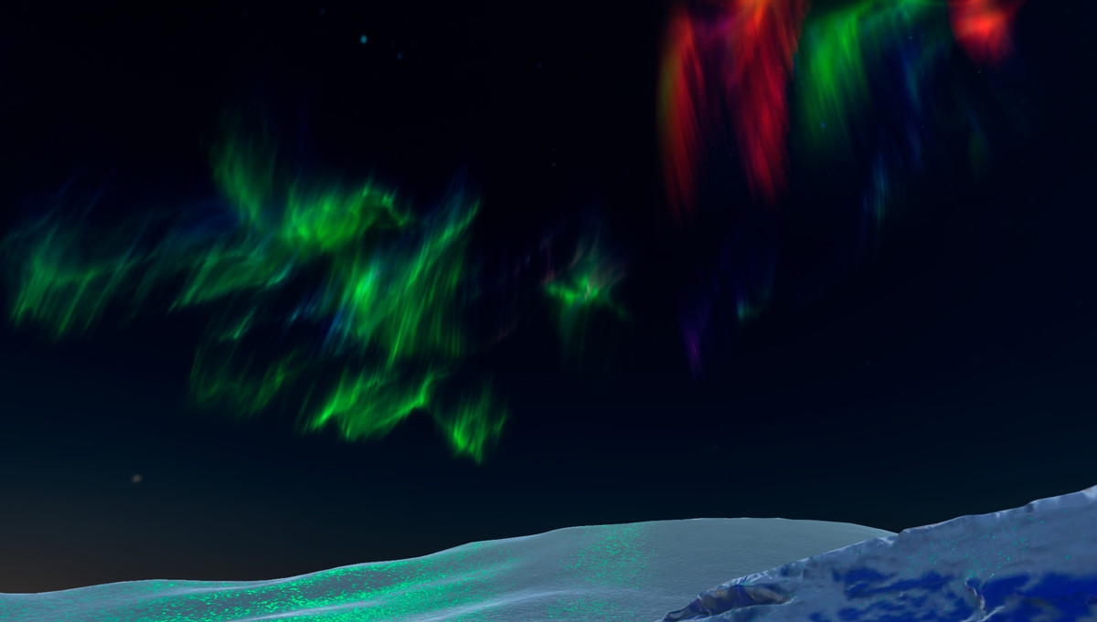 Aurora Borealis Snow