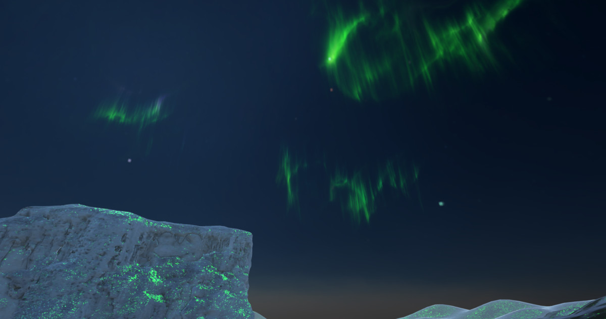 Aurora Borealis Snow