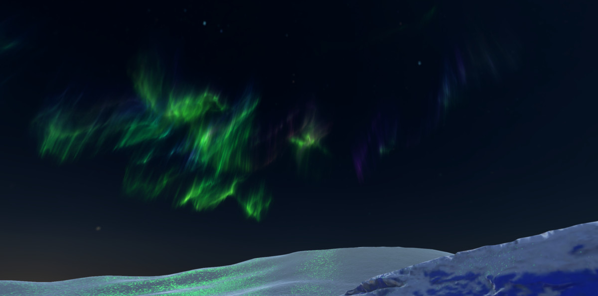 Aurora Borealis Snow
