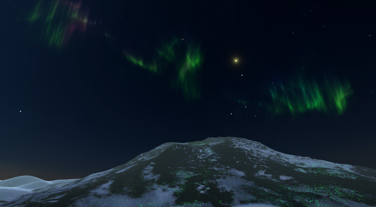 Aurora Borealis Snow