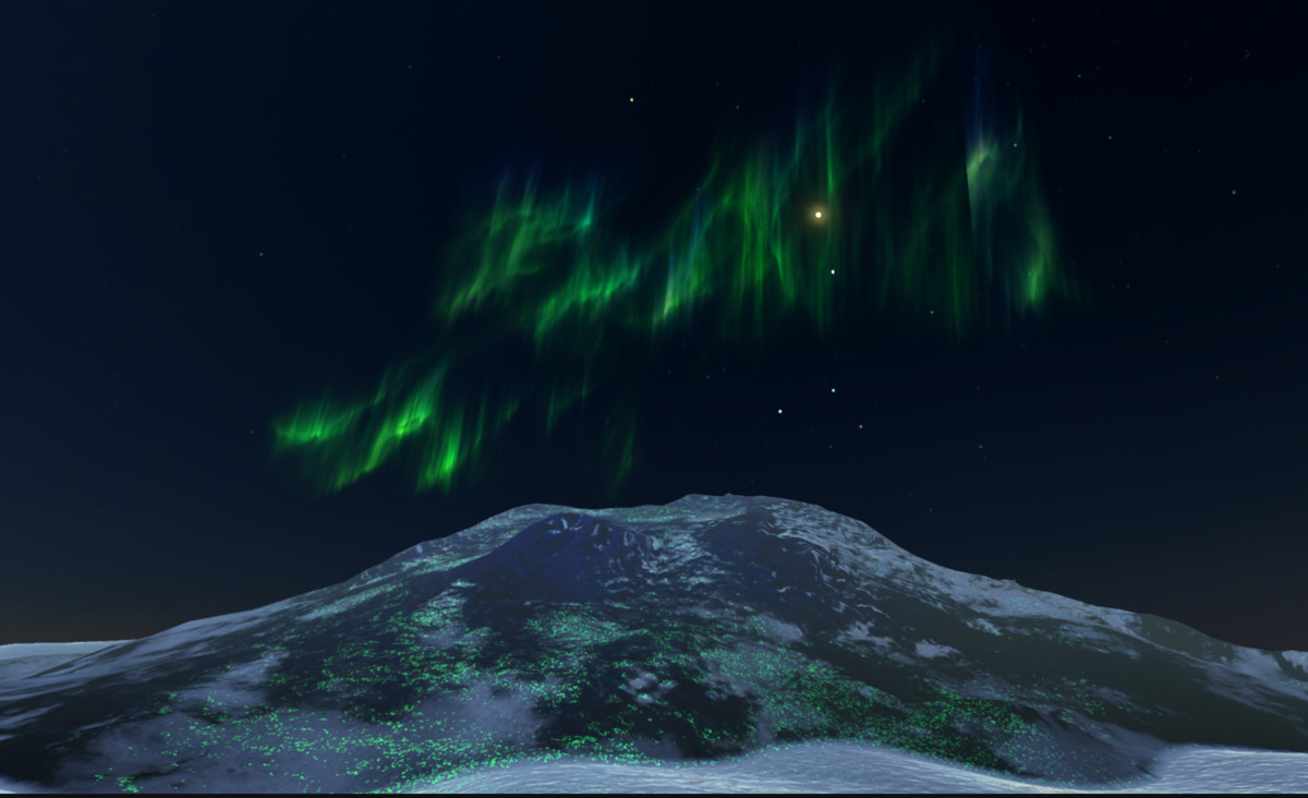 Aurora Borealis Snow