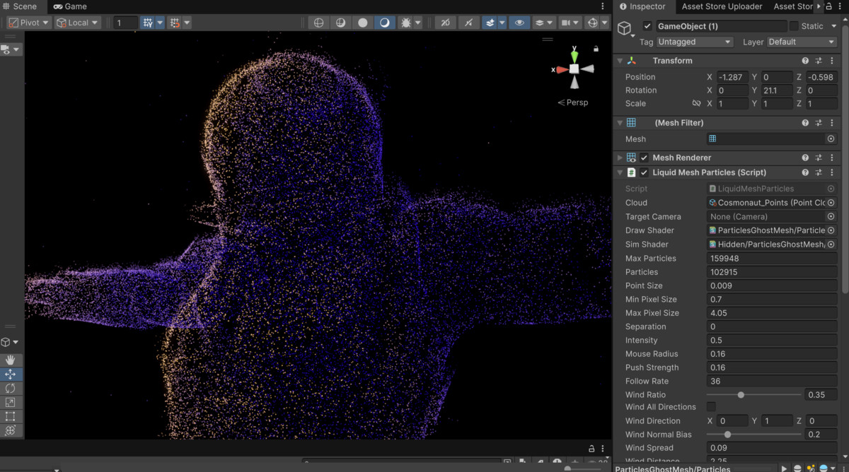 Particles Ghost Mesh